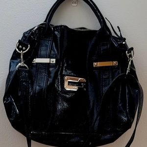Guess Black Bag Arm Candy 4 Interior Pockets Long Shoulder Strap